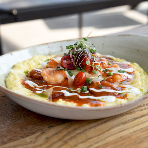 Southern Comfort Food like Shrimp and Grits in Greenville