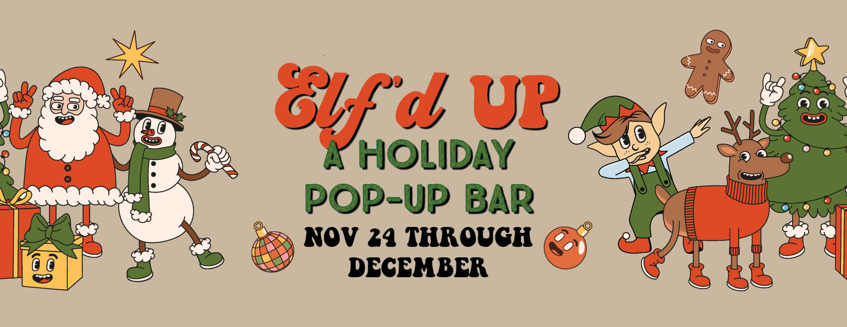 Elf'd UP, a holiday pop-up bar at UP on the Roof
