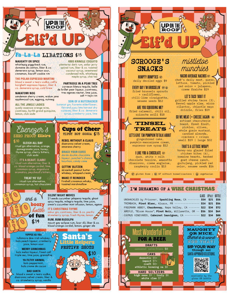 Elf'd UP Menu