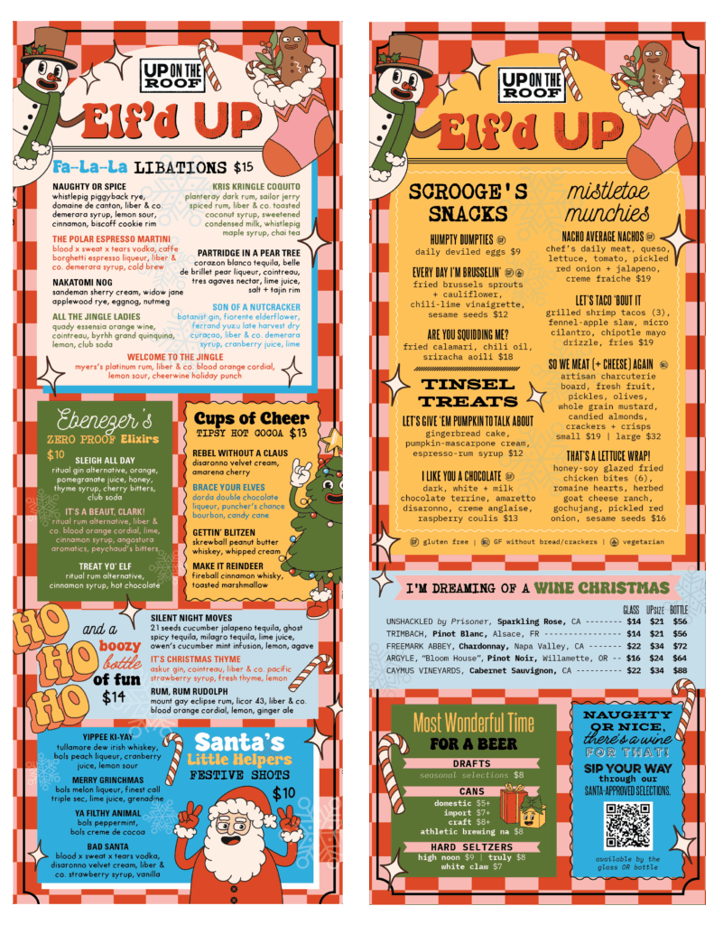 Elf'd UP Menu Greenville