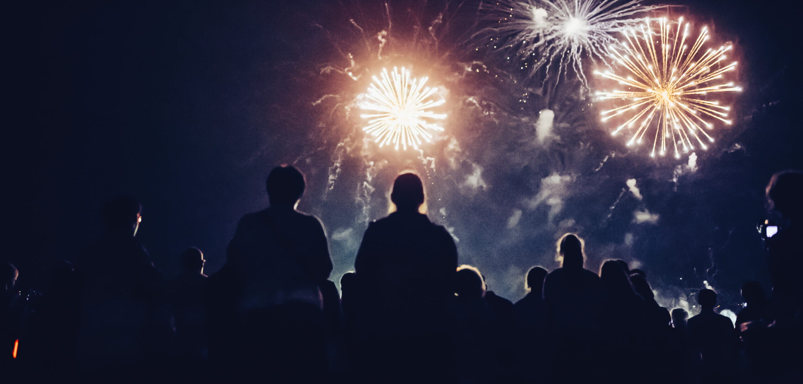 Rooftop views of fireworks