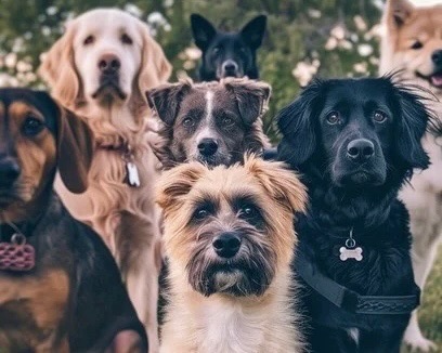 A group of dogs