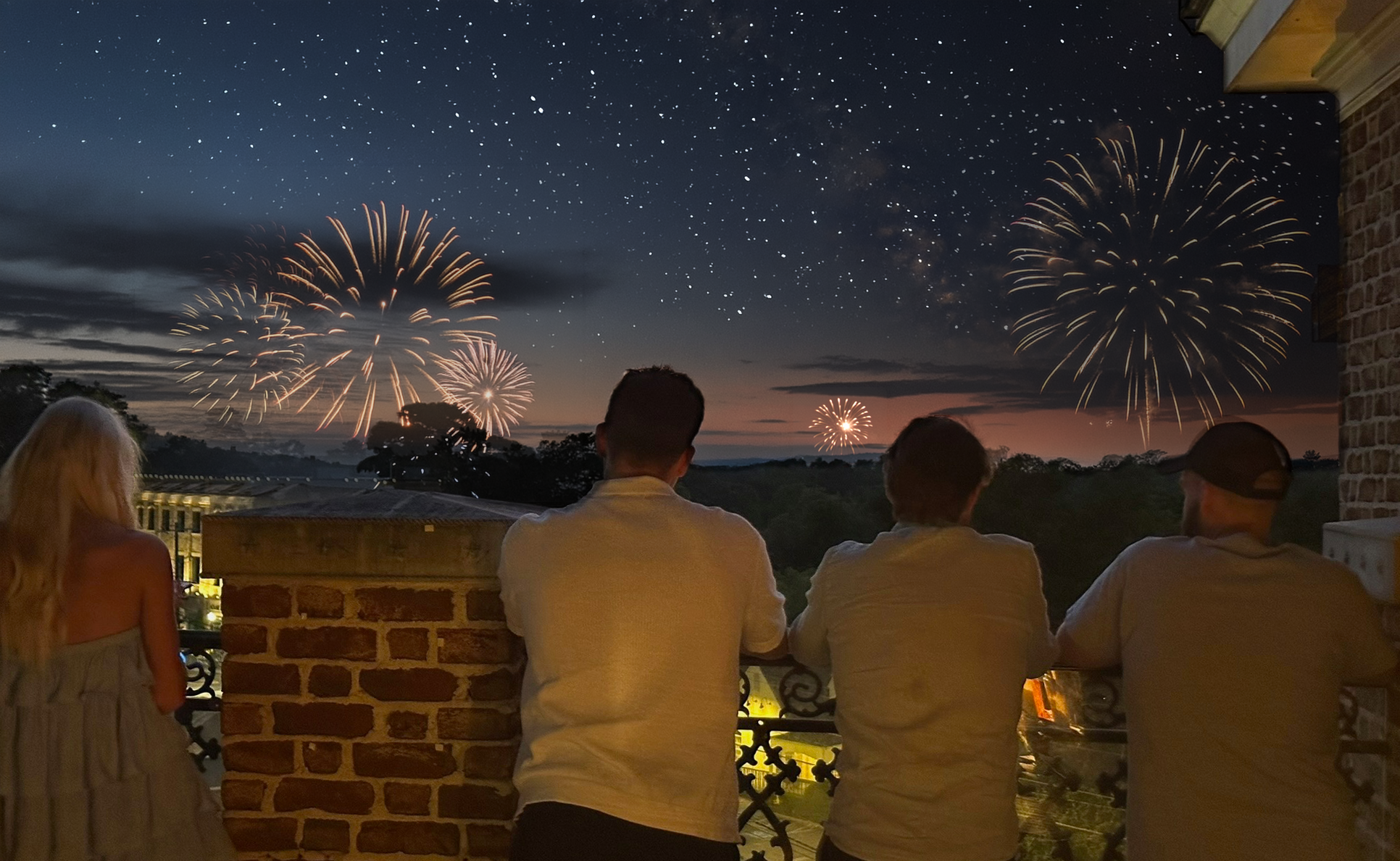 Fireworks from the Alpharetta Rooftop