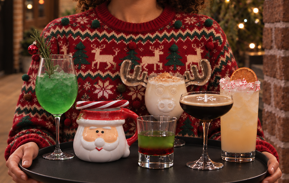 Elf'd UP cocktails at UP on the Roof
