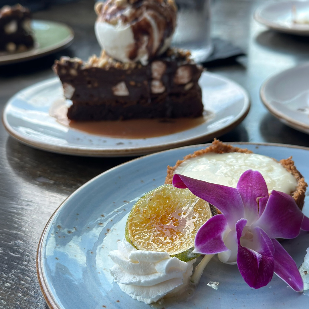 A group of desserts from UP on the Roof