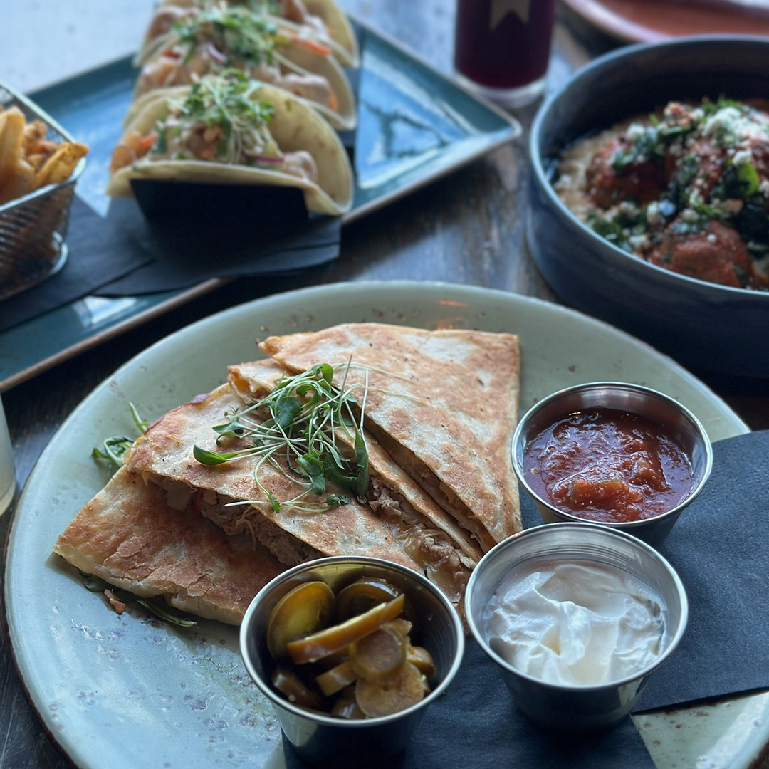 Group of dishes from UP on the Roof