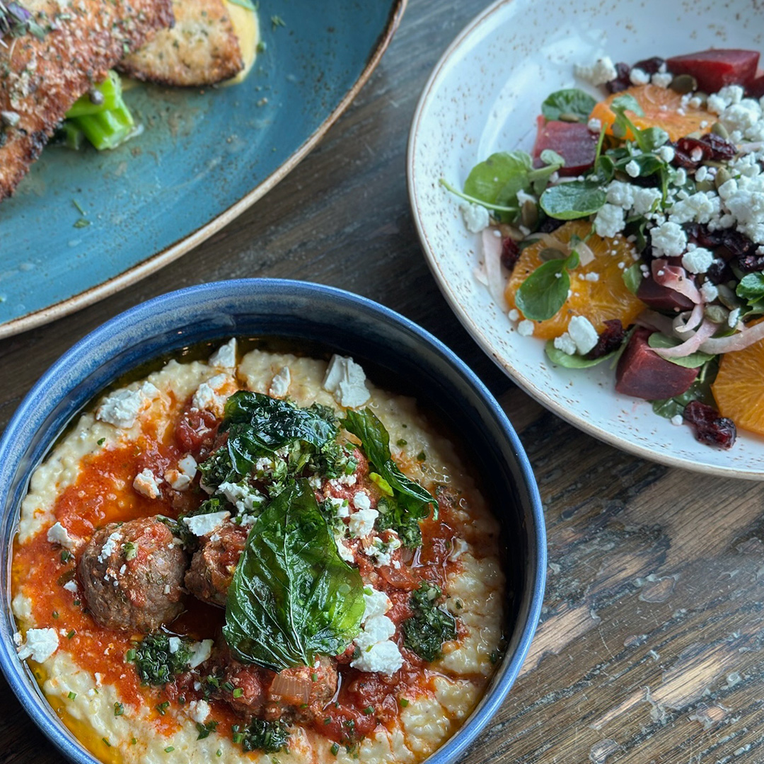 Group of dishes from UP on the Roof